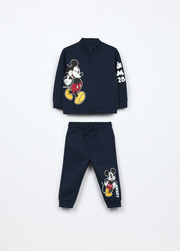 Jogging set in french terry di puro cotone neonato