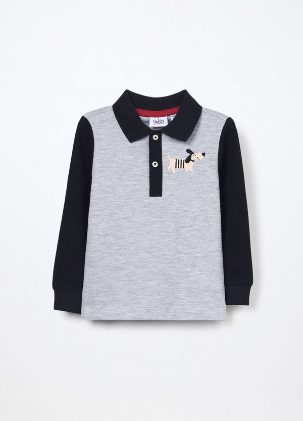 Polo in cotone Piquet neonato
