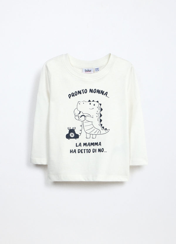 T-shirt in jersey di puro cotone neonato