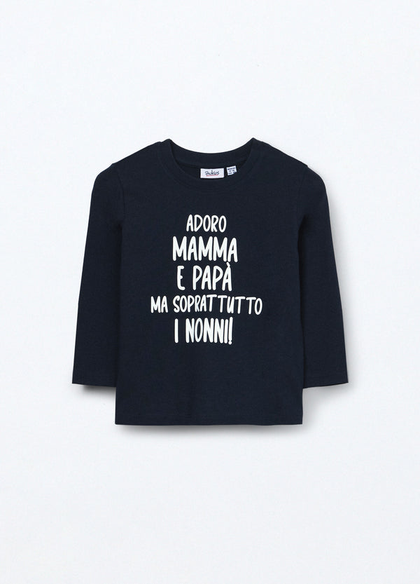 T-shirt in jersey di puro cotone neonato