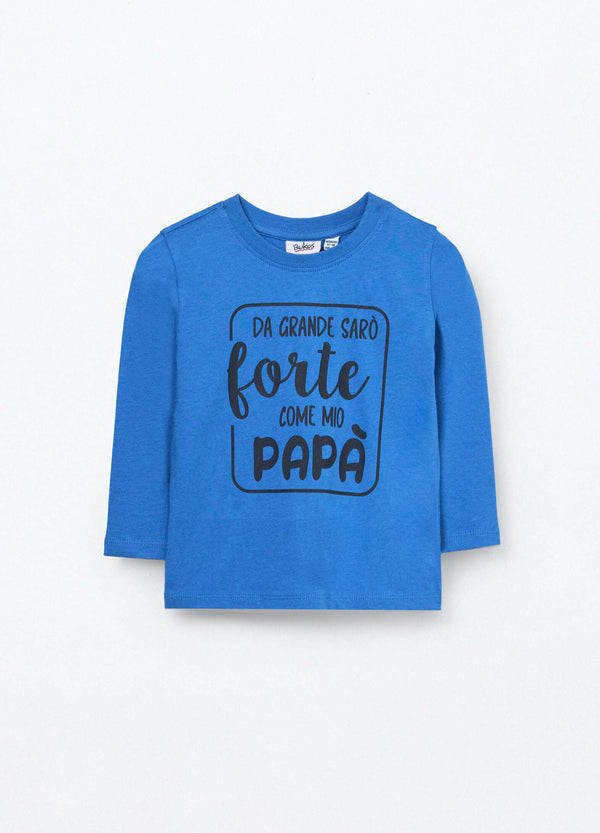 T-shirt in jersey di puro cotone neonato