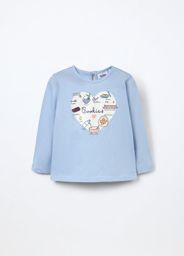 T-shirt in jersey di puro cotone neonata