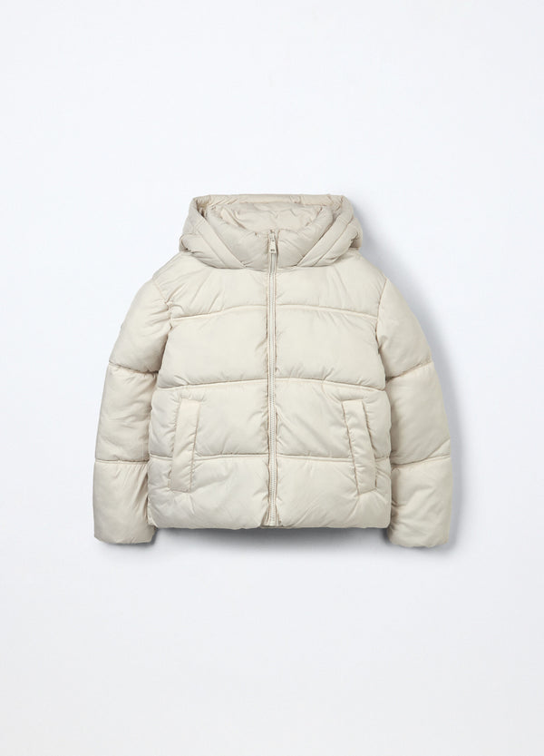 Giubbino imbottito con cappuccio ragazza