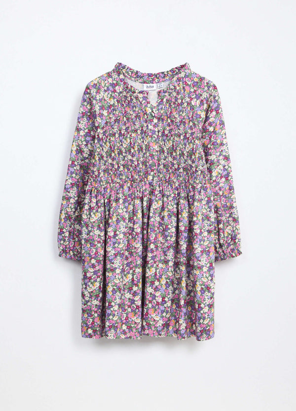 Vestito in twill di pura viscosa bambina