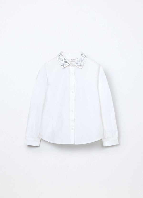 Camicia di puro cotone blukids bambina