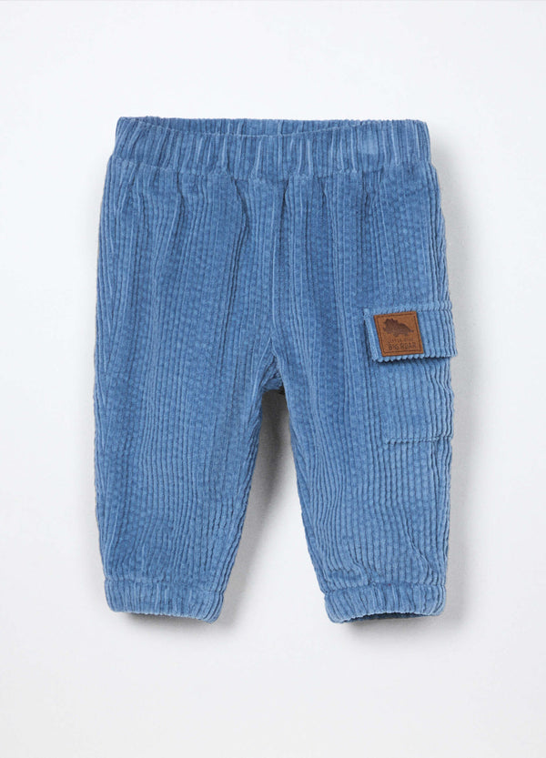 Pantaloni in costina di velluto neonato