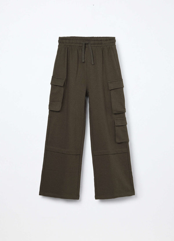 Jogger in french terry di puro cotone ragazza