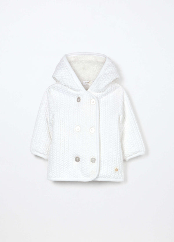 Giacca neonato con cappuccio.