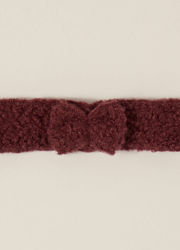 Fascetta con fiocco neonata