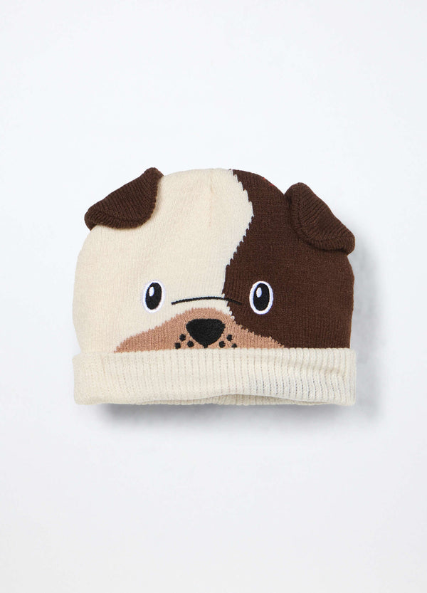 Berretto beanie con ricami neonato