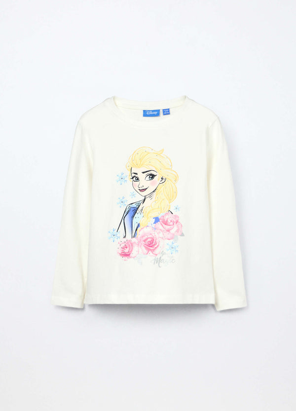 T-shirt in jersey di cotone stretch bambina