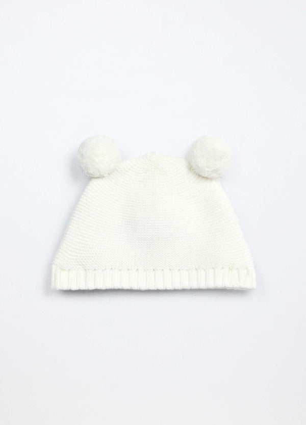 Berretto tricot in puro cotone neonata