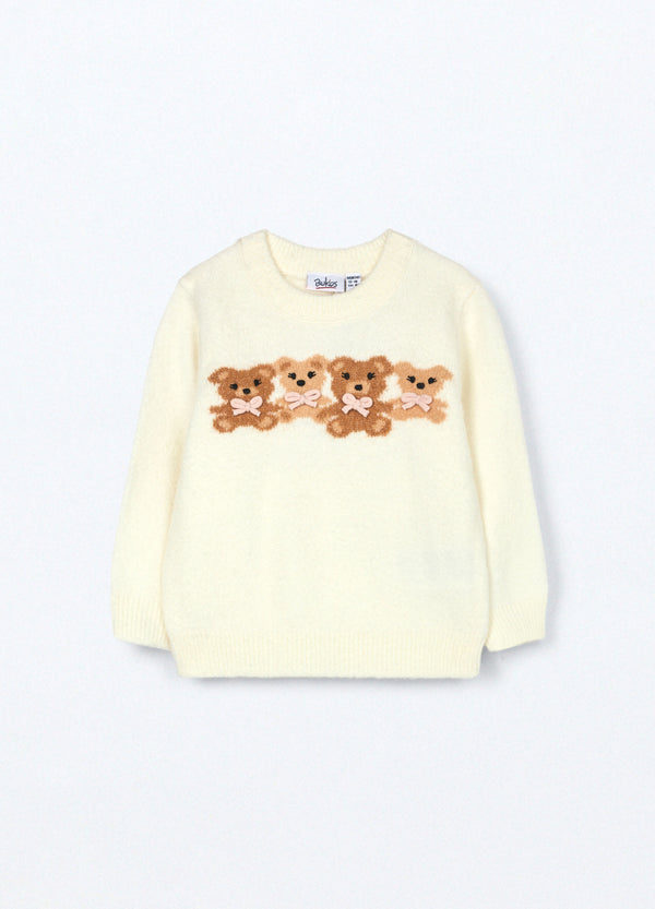 Tricot con lavorazione jacquard neonata