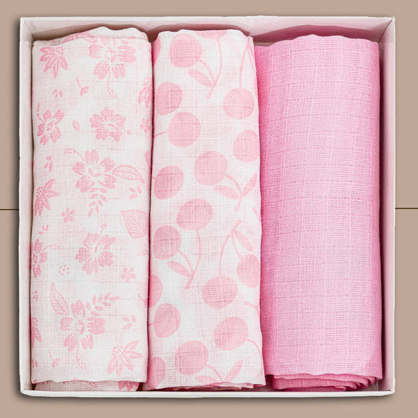 Set 3 quadrati di garza cotone