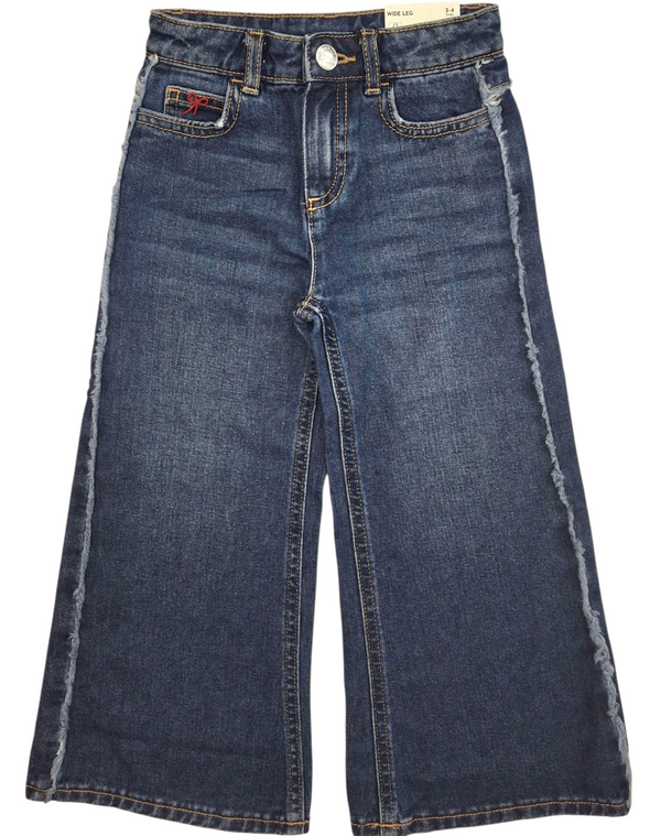 Jeans con banda laterale bambina