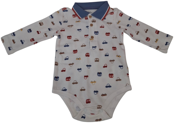 Polo in cotone stretch neonato