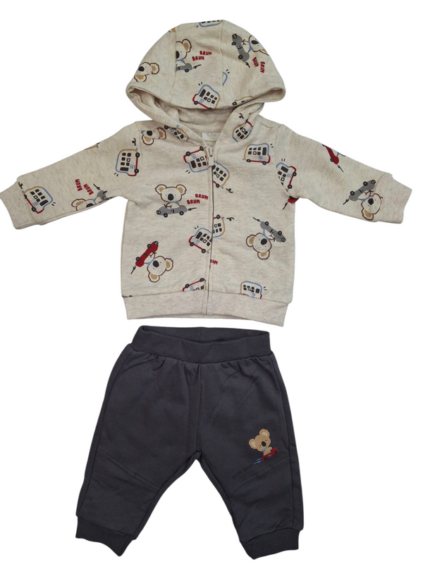 Jogging set in puro cotone neonato