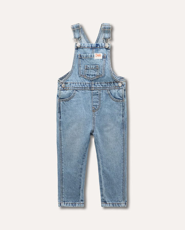 Salopette in denim neonato