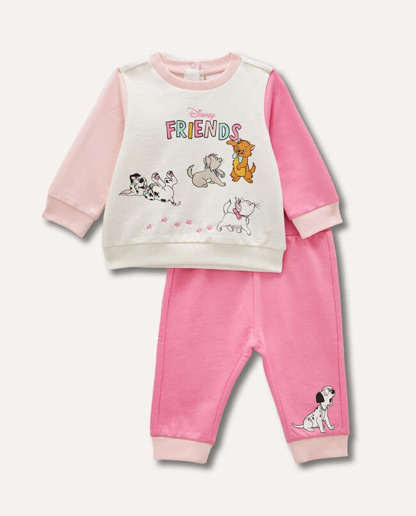 Jogging set in puro cotone neonata