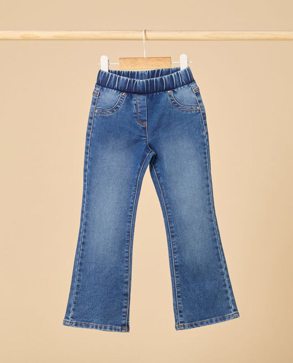 Jeans misto cotone flare fit bambina