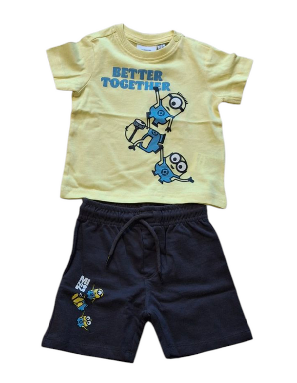 Jogging set in jersey di cotone stretch neonato