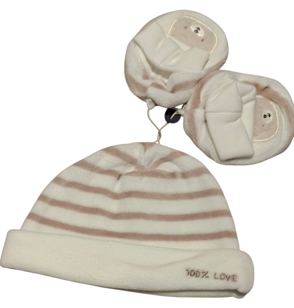 Set berretto + scarpette neonato