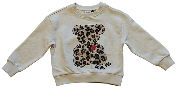 Felpa in misto cotone bambina