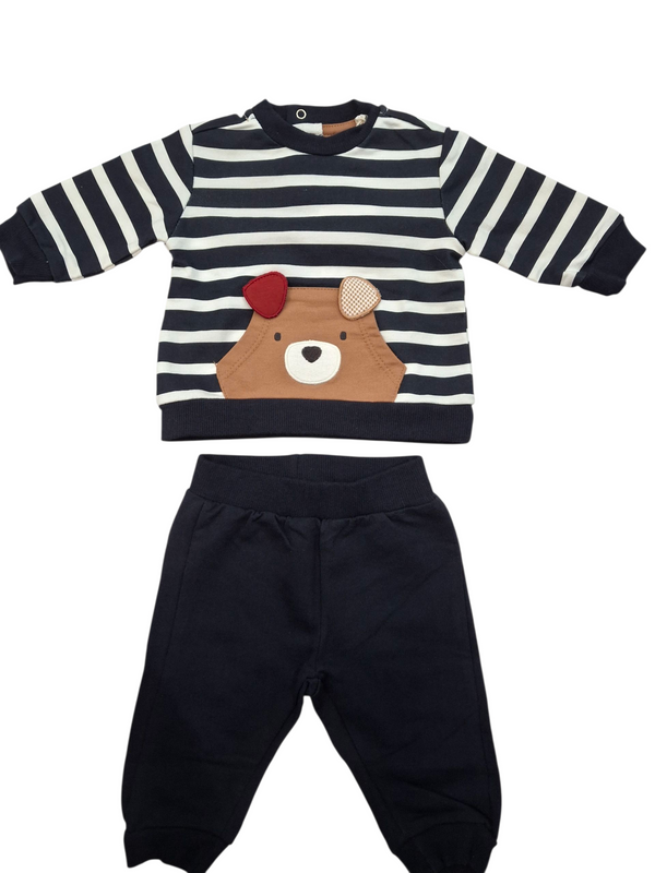Set in interlock di puro cotone neonato