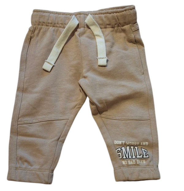 Jogger in french terry di puro cotone neonato