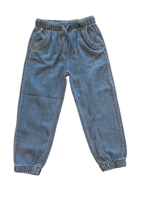 jogger in denim bambina