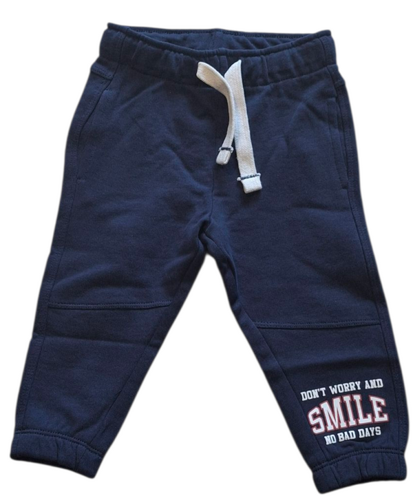 Jogger in french terry di puro cotone neonato