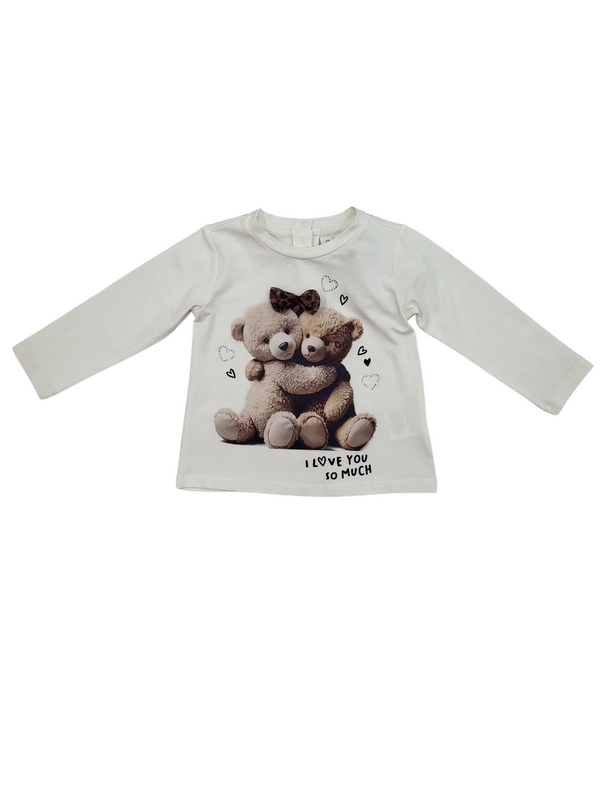 T-shirt di cotone neonata.