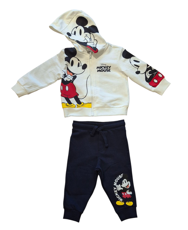 Jogging set in jersey di cotone stretch neonato