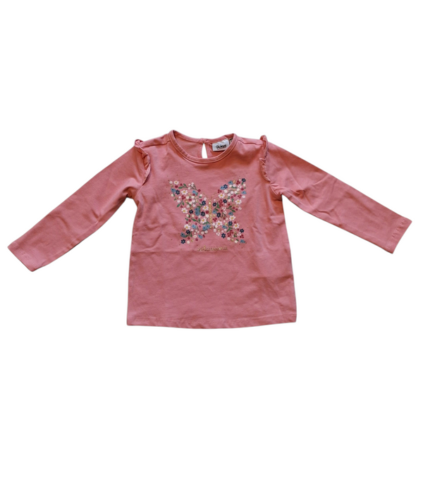 T-shirt in jersey di cotone stretch neonata