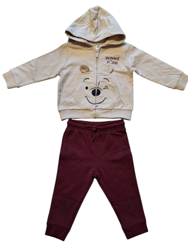 Jogging set in french terry di puro cotone neonato