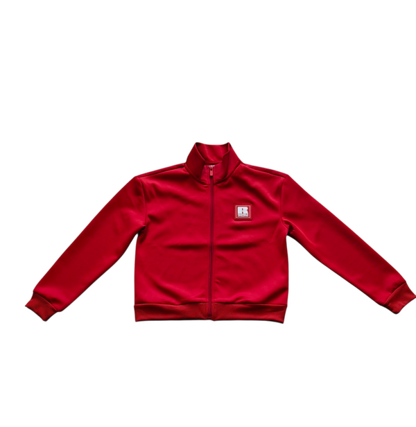 Felpa full zip con stampa ragazza