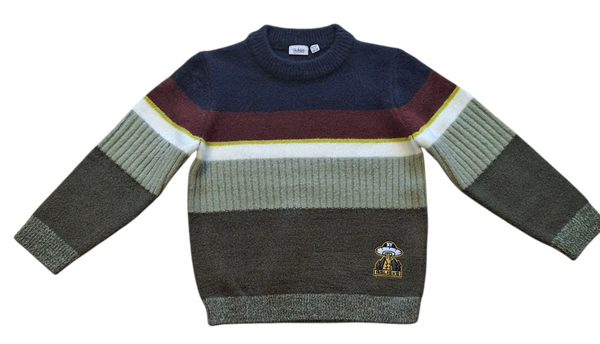 Maglione in tricot a righe bambino