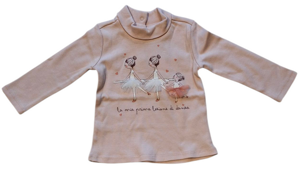 Lupetto in jersey di cotone stretch neonata