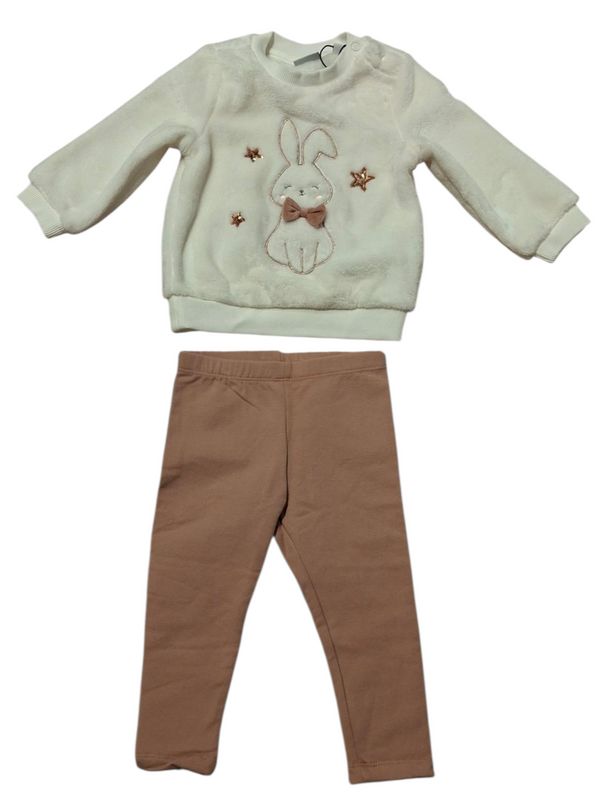 Jogging set in eco fur neonata