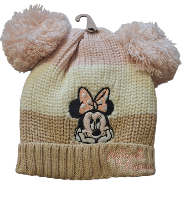 Berretto tricot con pon pon neonata