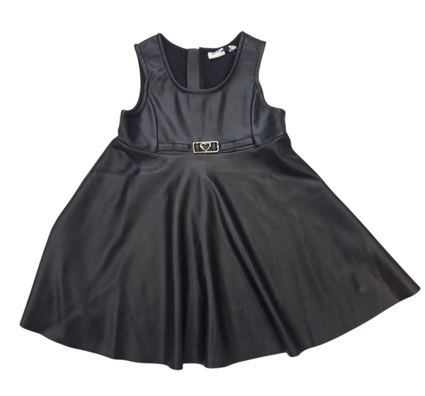 salopette in eco pelle bambina