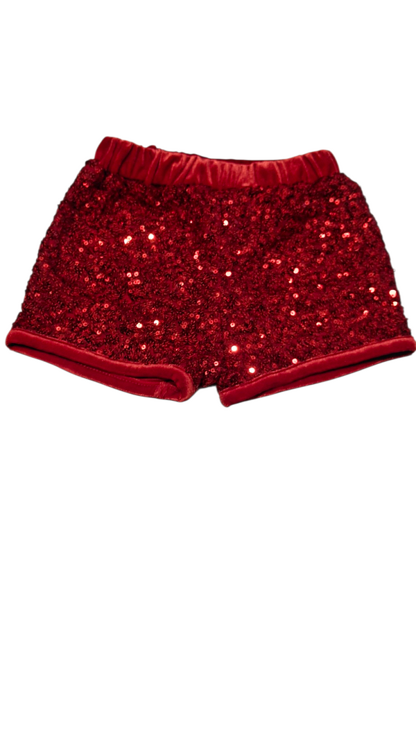 Shorts con paillettes neonata