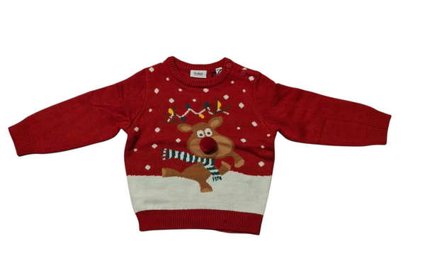 Girocollo tricot Natale neonata