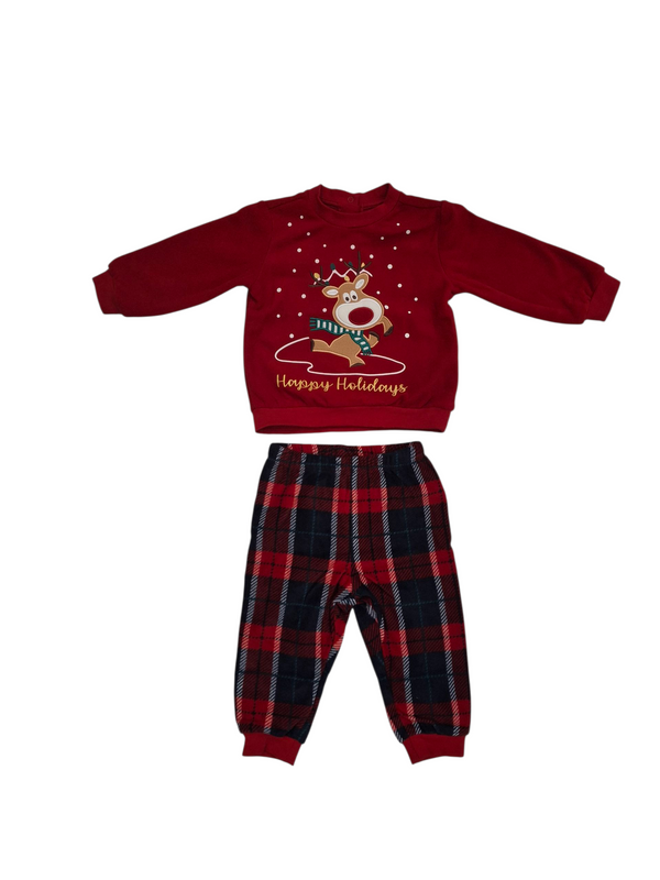 Set pigiama lungo in pile neonato blukids