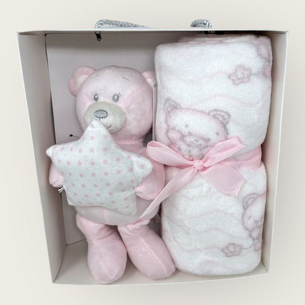 Confezione regalo 2 pz copertina + peluche