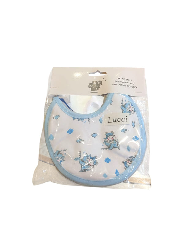 Confezione 6 bavette con lacci