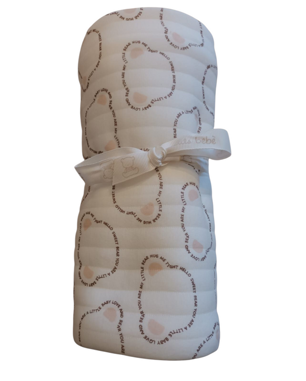 Copertina in interlock di puro cotone neonato