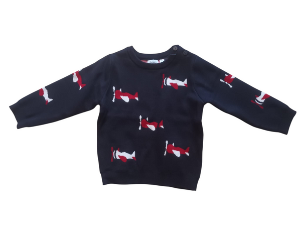 Girocollo tricot in puro cotone neonato