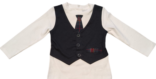 T-shirt con gilet Blukids neonato