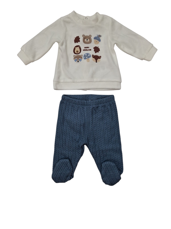 Jogging set in misto cotone neonato